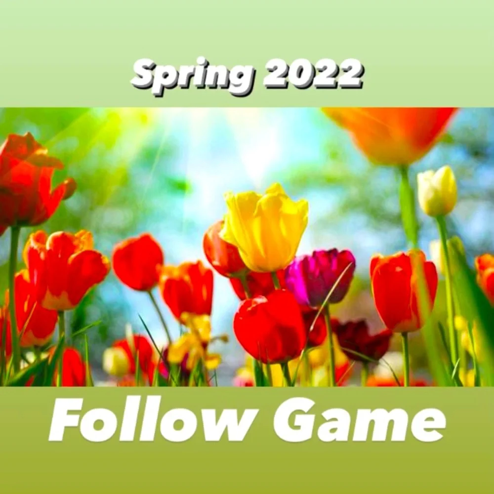 🌼 Spring 2022 Follow Game 🌸 - Picture 1 of 1
